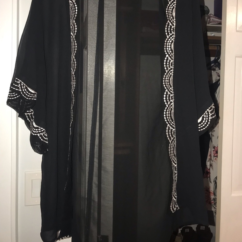 Black and White Kimono